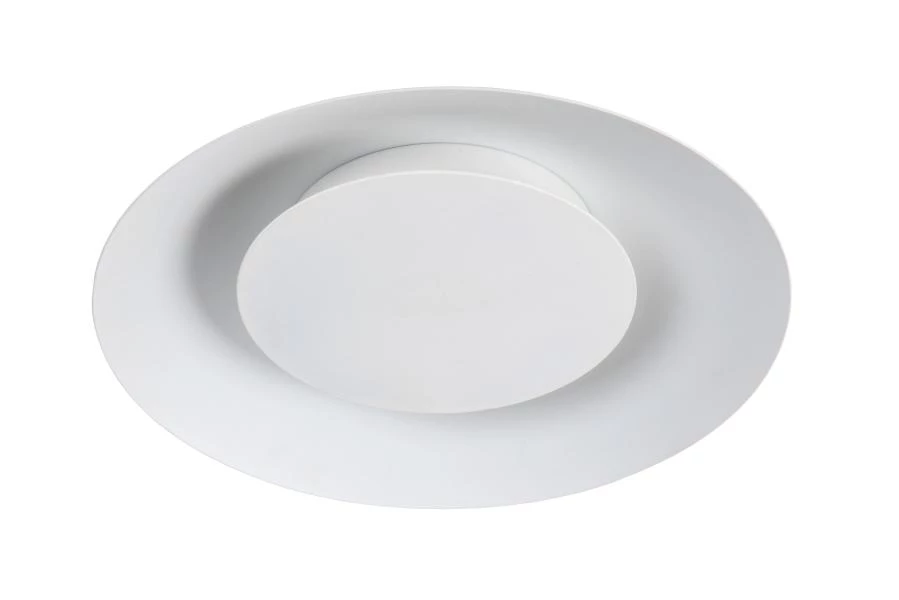 Lucide FOSKAL - Plafonnière - Ø 34,5 cm - LED - 1x12W 2700K - Wit - uitgezet